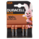 Duracell Plus AAA Batterie Ministilo Alcaline 1.5V LR03 MN2400 confezione da 4 Pile Duracell