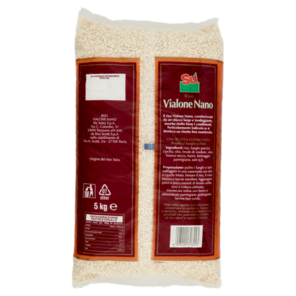 Sù Riso Vialone Nano Semifino 5 kg