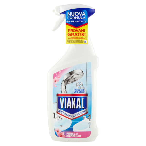 Viakal Detersivo Anticalcare Bagno e Cucina Fresco Profumo Spray 670 ml