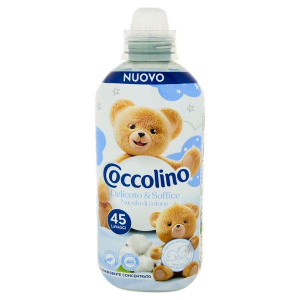 Coccolino Ammorbidente Concentrato Delicato & Soffice Nuvola di cotone 45 Lavaggi 952 ml
