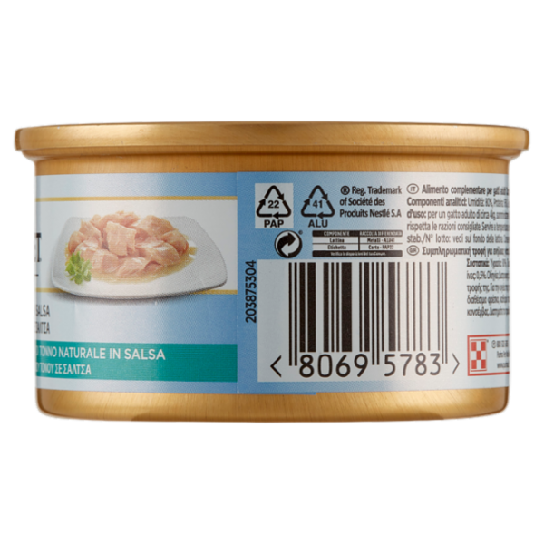 PURINA GOURMET Diamant in Salsa Squisite Falde di Polpa di Tonno Naturale in Salsa 85 g