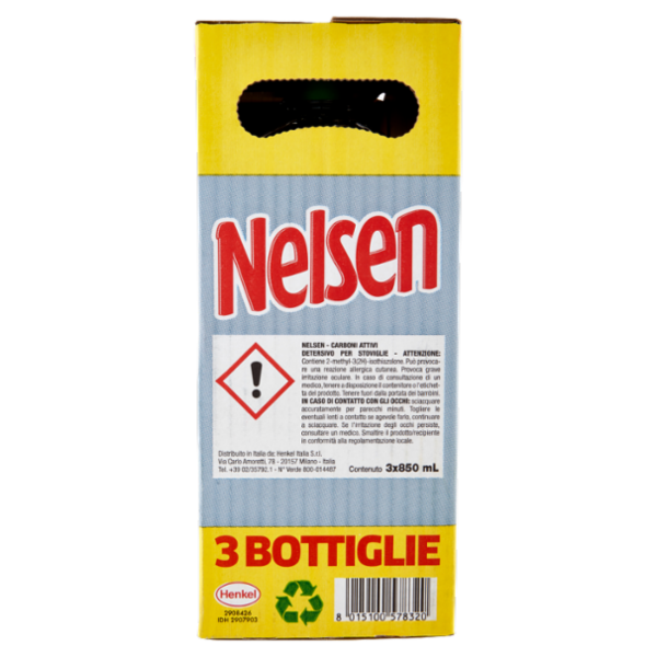NELSEN Carboni Attivi 3 x 850 ml