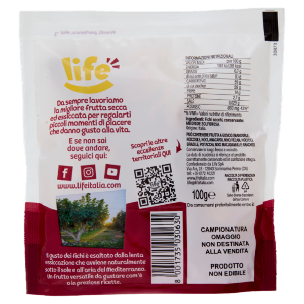 life Fichi Secchi Italiani 100 g