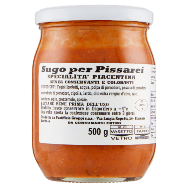 Pastificio Groppi Sugo per Pissarei 500 g