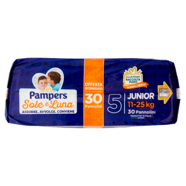 Pampers Sole e Luna Junior 30 pz