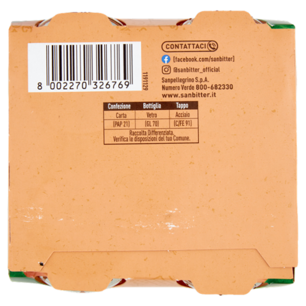 SANBITTÈR Zenzero 4x20cl