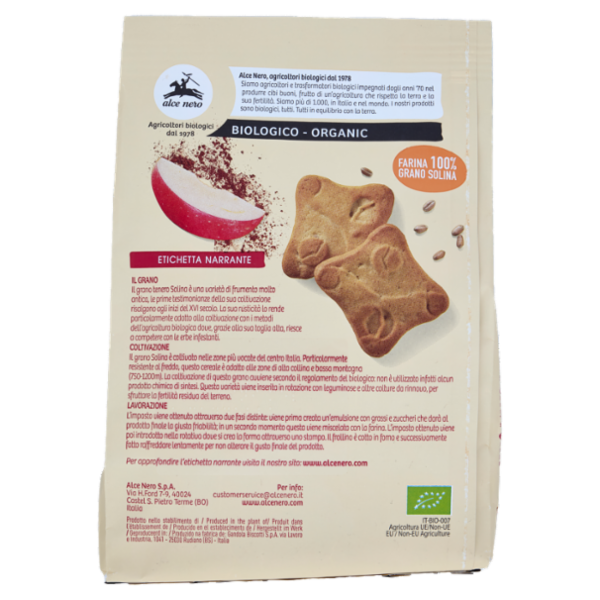 alce nero Frollini Mela e Cannella 250 g