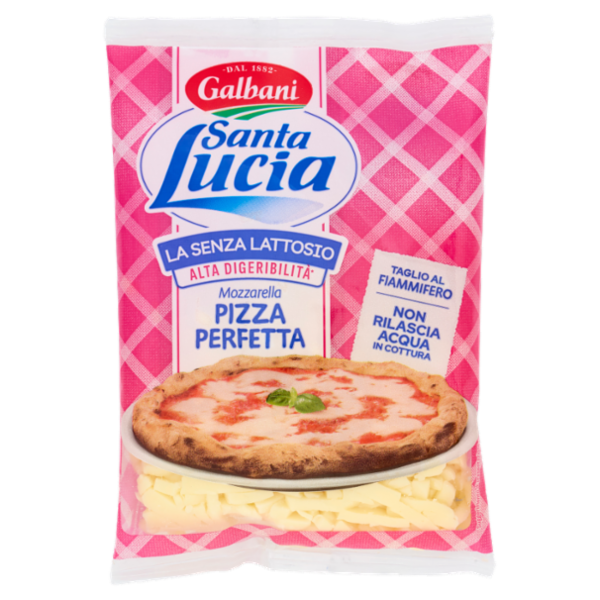Galbani Santa Lucia la Senza Lattosio Mozzarella Pizza Perfetta 150 g