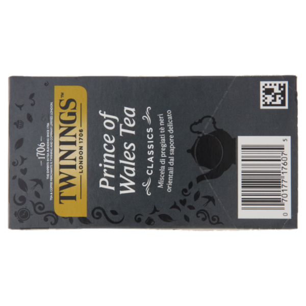 Twinings Prince of Wales Tea Tè nero 20 filtri The 40 g