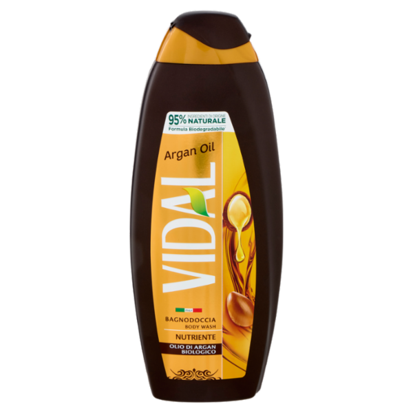 Vidal Argan Oil Bagnodoccia Nutriente Olio di Argan Biologico 600 ml