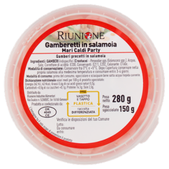 Riunione Gamberetti In Salamoia Mari Caldi Party 280 g