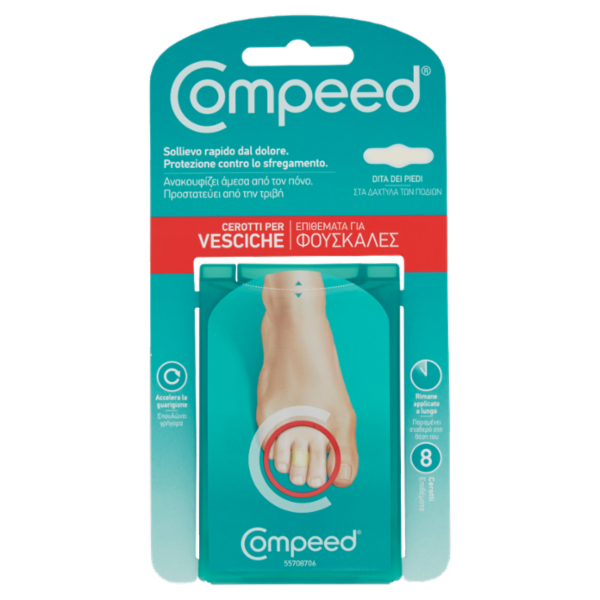 Compeed Cerotti per Vesciche Dita dei Piedi 8 pz