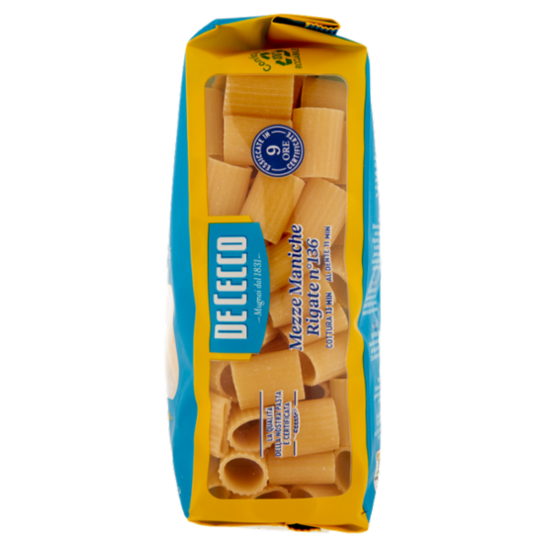 De Cecco Mezze Maniche Rigate n°136 500 g