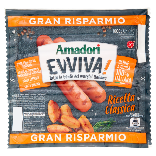 Amadori Evviva! Ricetta Classica 1000 g