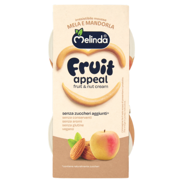 Melinda Fruit appeal fruit & nut cream Mela e Mandorla 2 x 100 g