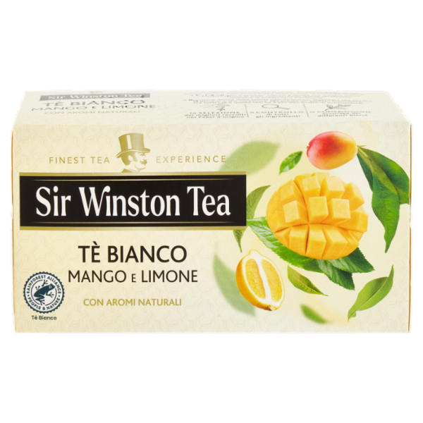 Sir Winston Tea Tè Bianco Mango e Limone 20 x 1,25 g