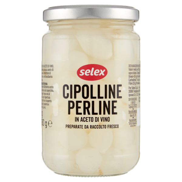 Selex Cipolline Perline Aromatizzate con Aceto di Vino 300 g