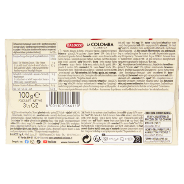 Balocco la Colomba Classica 100 g
