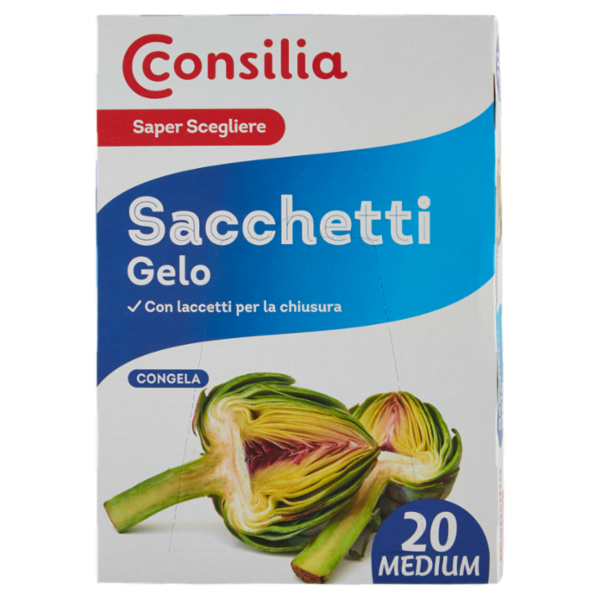 Consilia Saper Scegliere Sacchetti Gelo Medium cm 19x26 20 pz