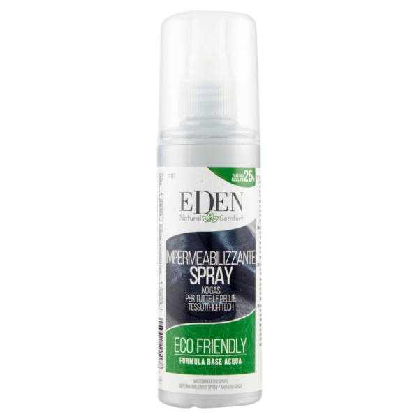 Eden Natural Comfort Impermeabilizzante Spray No Gas per Tutte le Pelli e Tessuti High Tech 100 ml