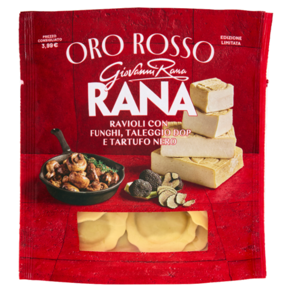 Giovanni Rana Oro Rosso Ravioli con Funghi, Taleggio DOP e Tartufo Nero 250 g