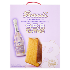 Bauli 958 Santero Pandoro Bauli 700 g + 958 Santero Millesimato 75 Cl