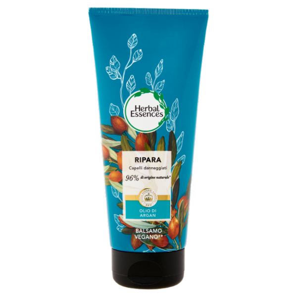 Herbal Essences Balsamo Formula Vegana Ripara con Olio di Argan 200 ml