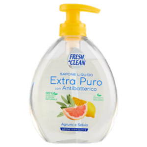 Fresh & Clean Sapone Liquido Extra Puro Con Antibatterico Agrumi e Salvia 300 Ml