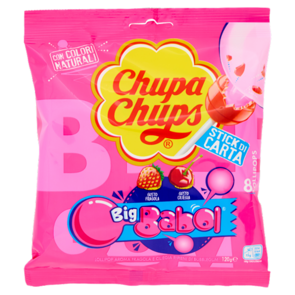 Chupa Chups Big Babol 8 Lollipops 120 g