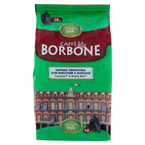 Caffè Borbone Miscela Dek Capsule Compatibili Lavazza* A modo Mio* 10 x 7,2 g
