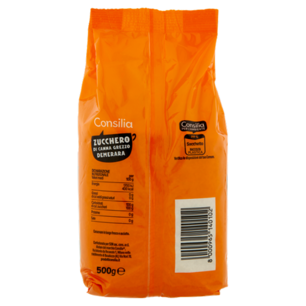 Consilia Zucchero di Canna Grezzo Demerara 500 g