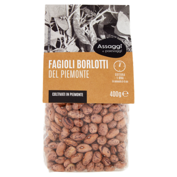 Assaggi e paesaggi Fagioli Borlotti del Piemonte 400 g