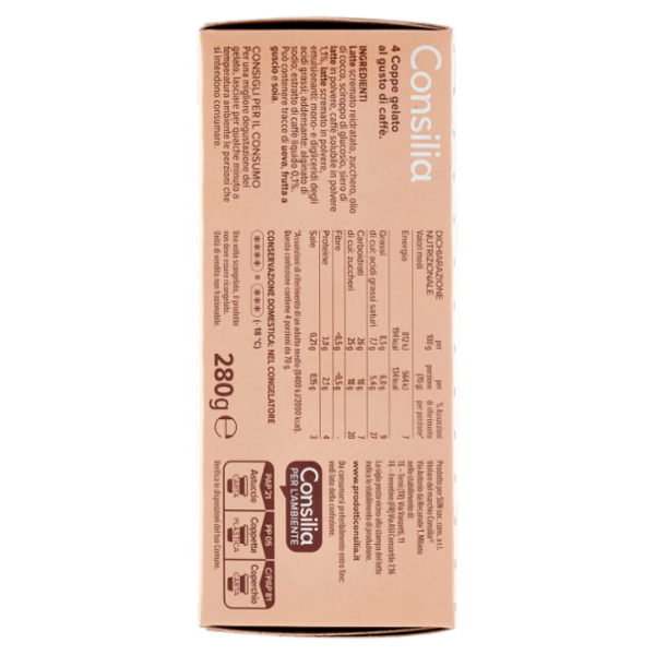 Consilia 4 Coppe di Gelato al Caffé 280 g