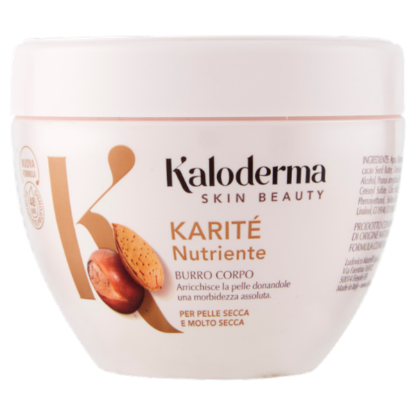 Kaloderma Karité Nutriente Burro Corpo per Pelle Secca e Molto Secca 300 ml