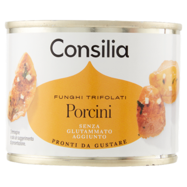 Consilia Funghi Porcini Trifolati in Olio di Semi di Girasole 180 g