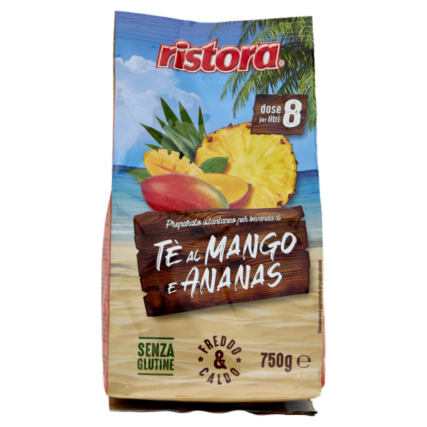 ristora Preparato istantaneo per bevanda di Tè al Mango e Ananas Ristora 750 g