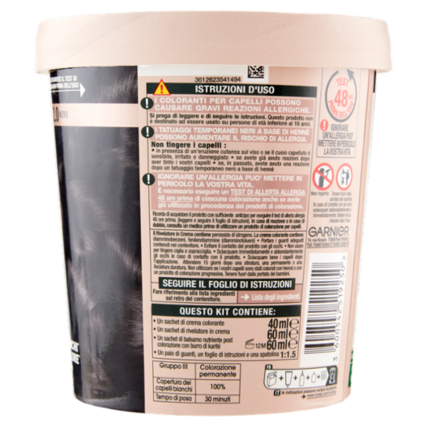 Garnier GOOD 2.0 Nero, colorazione permanente senza ammoniaca, 90% origine naturale