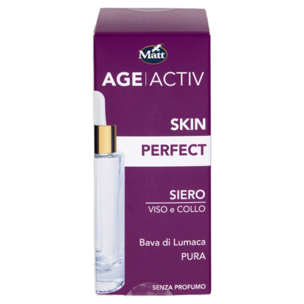 Matt Age Activ Skin Perfect Siero Viso e Collo Bava di Lumaca Pura 30 ml