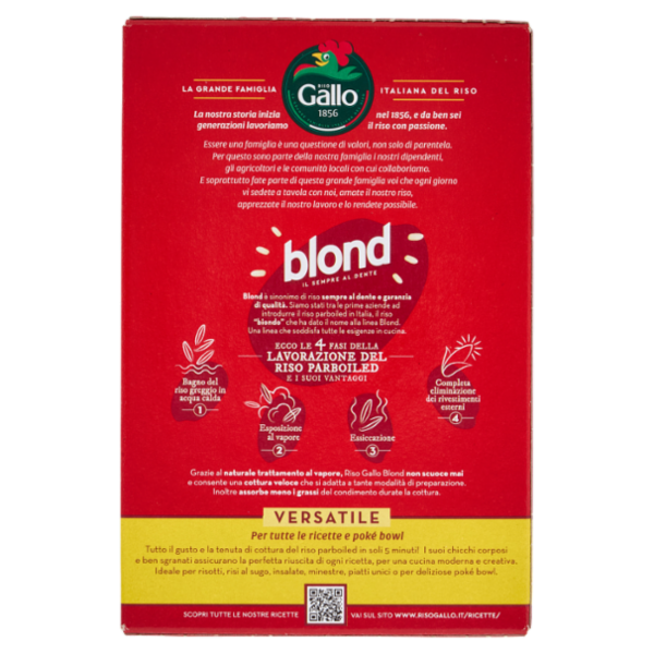 Riso Gallo blond Versatile 500 g