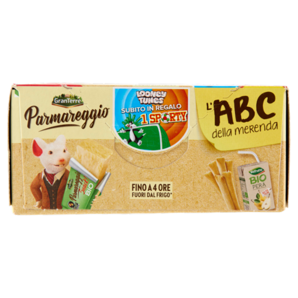 Parmareggio l'ABC della merenda con Parmigiano Reggiano e Grissini Bio