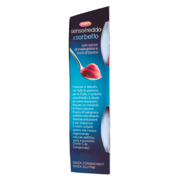 dolfin sensofreddo il sorbetto con succo di melograno e frutti di bosco 2 x 100 ml