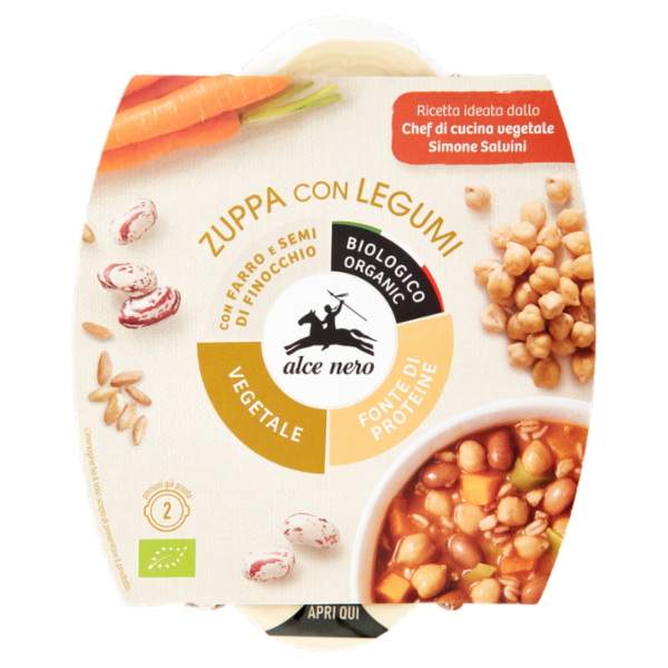alce nero Zuppa con Legumi 580 g