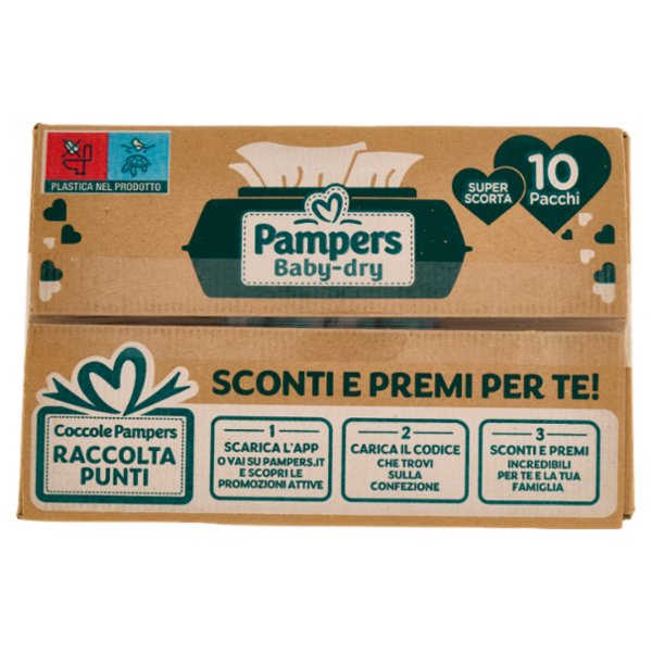 Pampers Baby-dry Salviette 500 pz