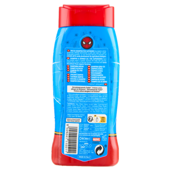 Naturaverde Kids Doccia Shampoo Marvel Spider-Man 250 ml