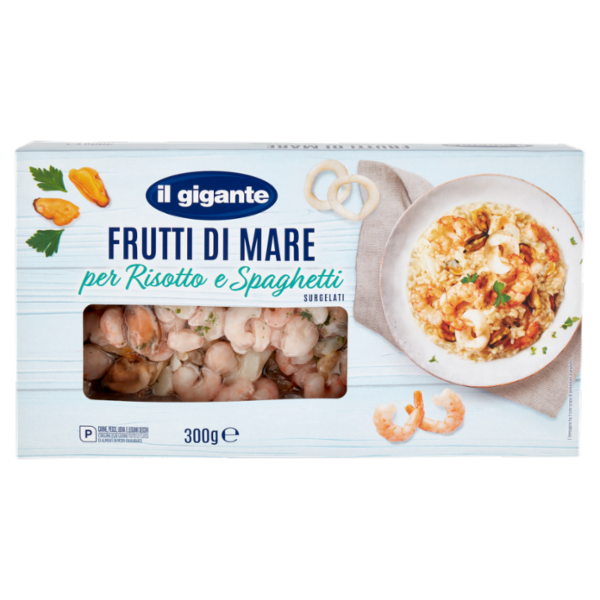 IL GIGANTE Frutti di Mare per Risotto e Spaghetti Surgelati 300 g