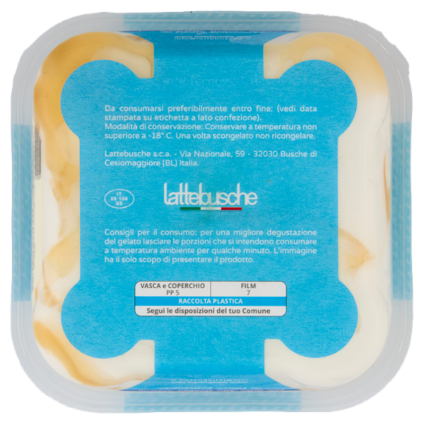 lattebusche Gelato Mascarpone Variegato Pera 500 g