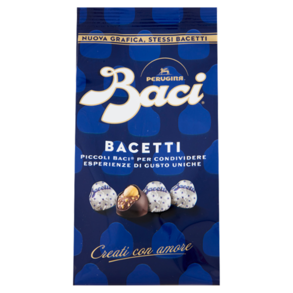 BACI PERUGINA Bacetti Cioccolatini Fondenti ripieni al Gianduia Sacchetto 290g