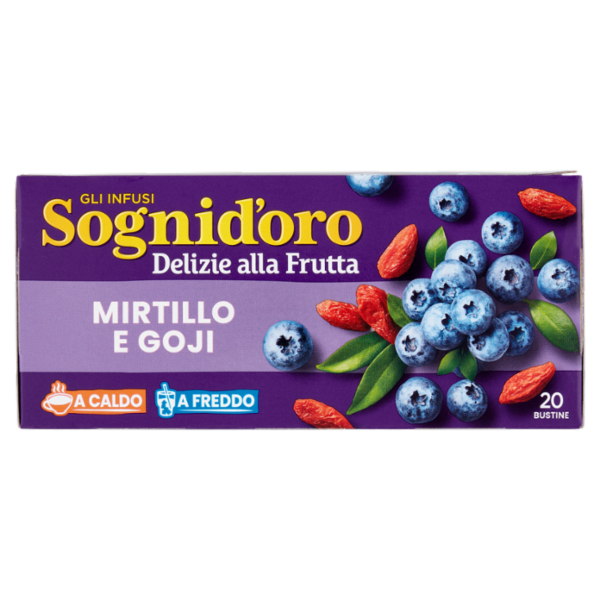 Sognid'oro gli Infusi Delizie alla Frutta Mirtillo e Goji bustine 20 x 2,5 g