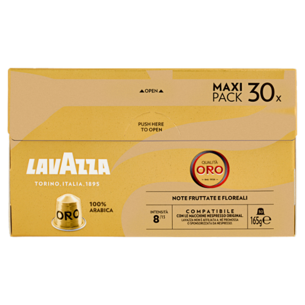 Lavazza Qualità Oro Compatibile con Nespresso Original 30 Capsule 165 g