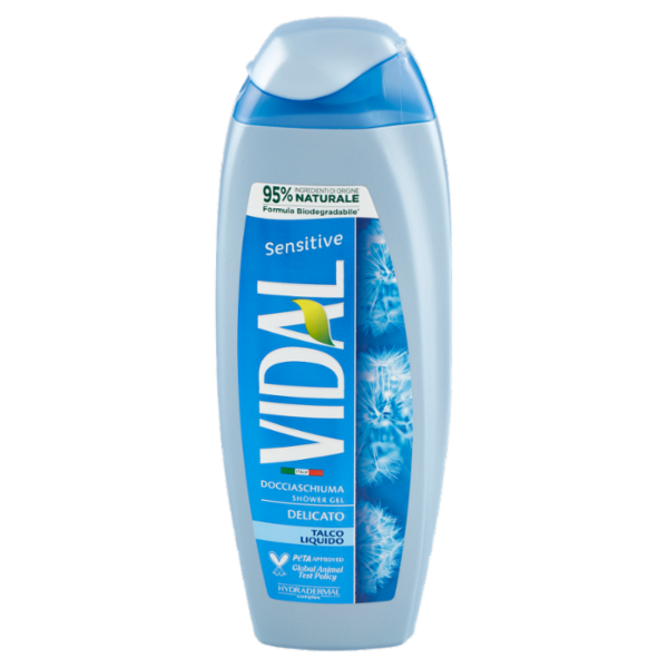 Vidal Sensitive Docciaschiuma Talco Liquido 250 ml